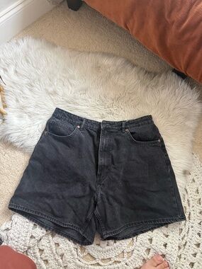 Zara Black Denim Jorts Vintage Style Size 14